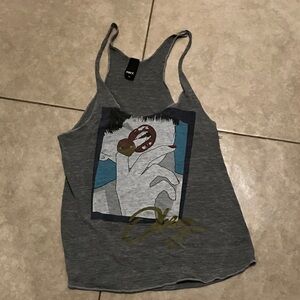 OBEY Grey Racerback Tank Top Size: Medium